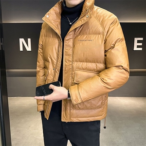 2024新款男士羽绒服冬季痞帅皮羽绒外套 B240-YR9855-P185图片
