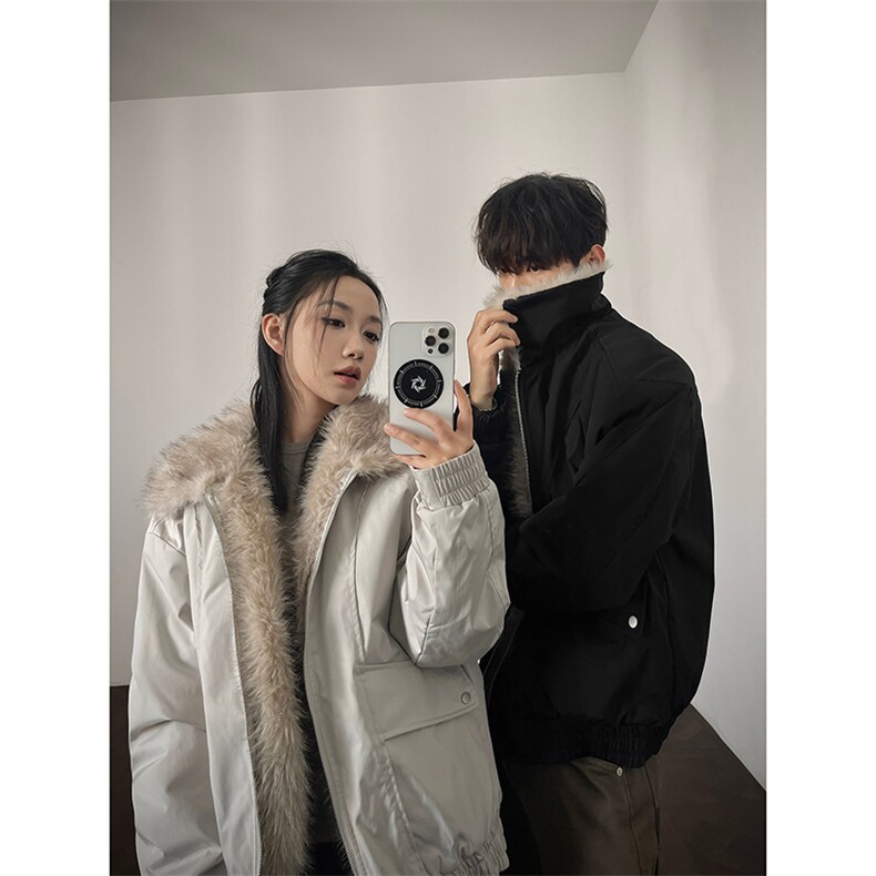 百搭棉服男秋冬新款美式潮牌毛领座山雕加厚棉衣-A2343P99,男装棉衣,电商B241