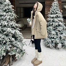 新款！羊羔毛连帽工装外套2C212-G185-P205-K308，女装棉衣/棉服，2C212