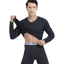 H1281秋冬青年加绒薄款发热修身无痕保暖套装秋衣秋裤内衣套装，女装背心吊带，星座510A-2