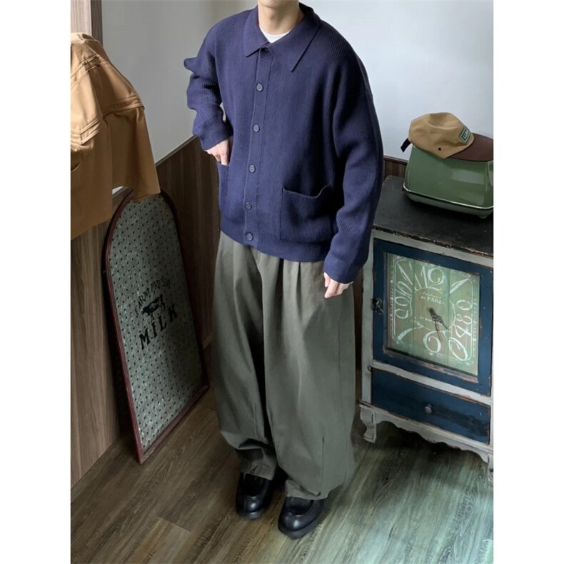 【有货】MY0339ZZ-特73秋冬季加厚针织开衫外套男士慵懒翻领毛衣,男装针织衫/毛衣,星座1007（原301D）