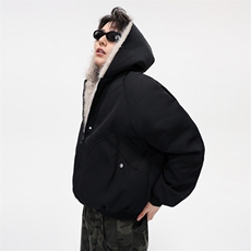 座山雕冬季加厚百搭连帽棉衣复古潮牌外套男B2519-特P88，男装棉衣，星座610B-1