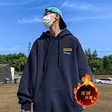龙年新年卫衣冬季美式加绒加厚连帽卫衣外套DL1815特P35加绒特40，男装卫衣，电商A486