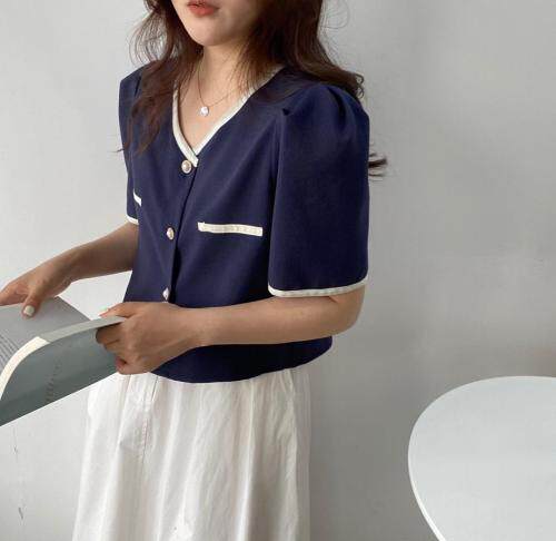 小香风衬衣，女装，土布鱼