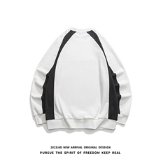 春季新款美式高街机能风卫衣男重工插肩撞色MY02398-P58控78，男装卫衣，星座308B-2