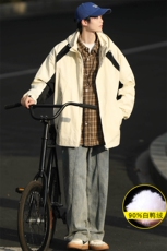 冬上新三合一冲锋衣潮加绒羽绒服纯色外套男女8352-P210控价299，男装羽绒服，电商A441-1