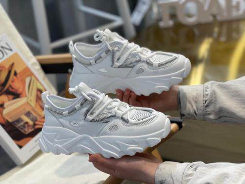 2021新款韩版时尚休闲真皮透气潮流远动老爹鞋，其它，她他麦