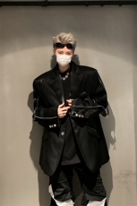 小众金属垫肩西装外套男设计感高级西服夹克XZ514-2-24234-P128，男装夹克，星座514-2(原B239)