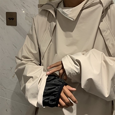 黑武士机能风美式冲锋衣外套男ins潮秋季连帽hiphop夹克CF345-P60，男装夹克，星座1008