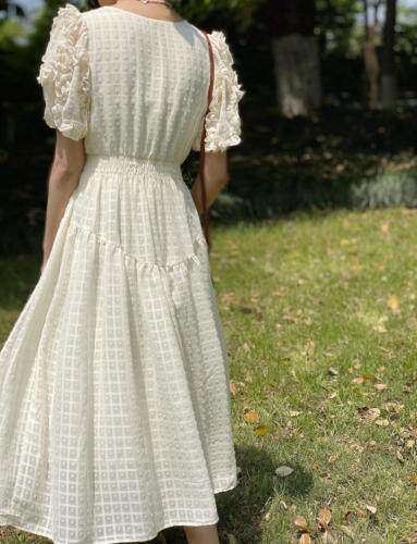 小灯笼袖连衣裙，女装连衣裙，Must Bloom绽放