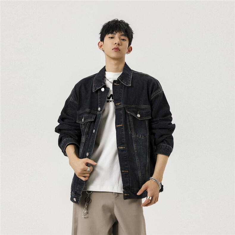 2025新款男士水洗工装牛仔夹克外套上衣N1077/P98，男装工装外套，星座202