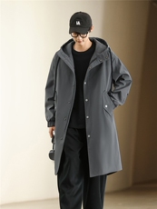 5W件长年冲锋风衣男中长款大衣男F174薄P90加棉P100特价港风K，男装风衣，星座401