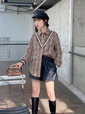 加绒衬衫，女装衬衫，依伊贝诺