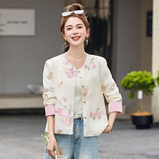 小香风气质轻奢刺绣外套女2026新款春夏薄款防晒蕾丝开衫上衣，女装短外套，艾仟回(原伊仟回)