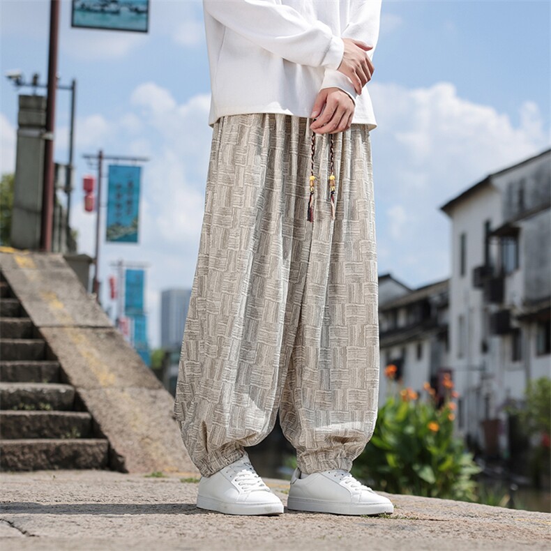 2025秋冬风灯芯绒复古灯笼裤宽松束脚超大码M-9XL2538-P65,男装休闲裤,电商A057B