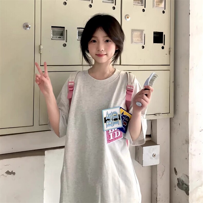 万针全刺绣工艺抖音得物高品质260克重磅纯棉双纱美式高街短袖T恤,男装T恤,电商A486-1