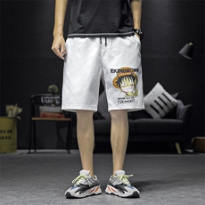 1港风休闲大码M-5XL运动5分裤原宿潮流五分裤男中裤7166P25控38，男装休闲裤，星座226-2