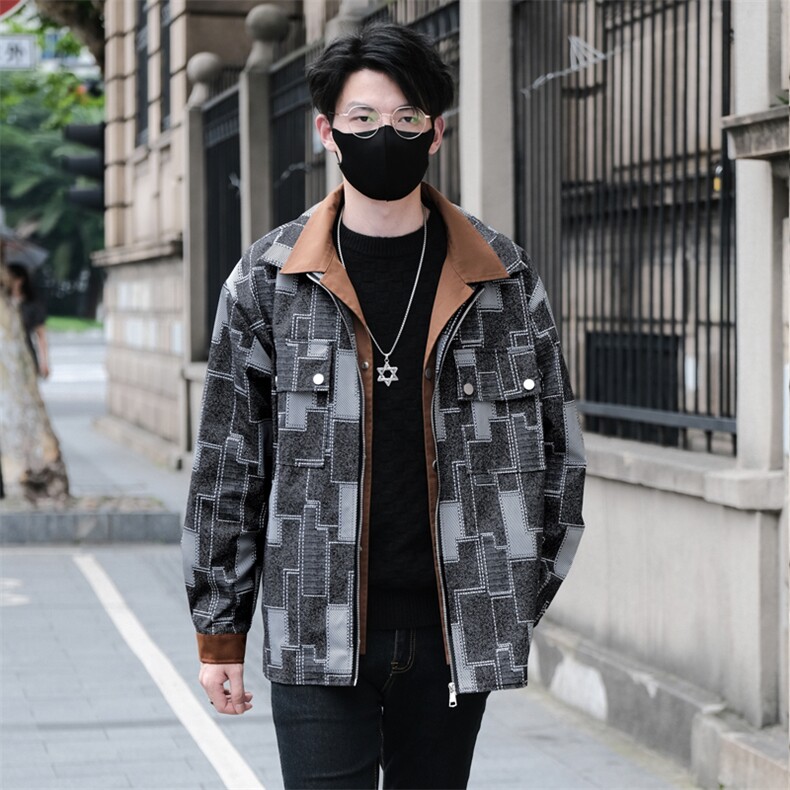 得物/直播好货数码印假两件夹克男外套韩风JLJ-201批115元控168,男装夹克,星座401