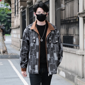 得物/直播好货数码印假两件夹克男外套韩风JLJ-201批115元控168图片
