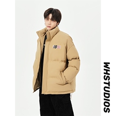 已注册白底直播抖音高品质宽松男羽绒棉面包服棉衣外套M1039P85，男装棉衣，电商C408(原B339-1)