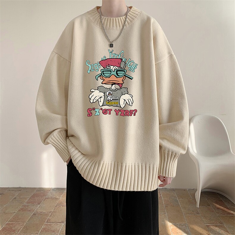 半高领毛衣男大码胖子针织衫毛线衣M18380-P45加绒款-P65，男装针织衫/毛衣，电商A040