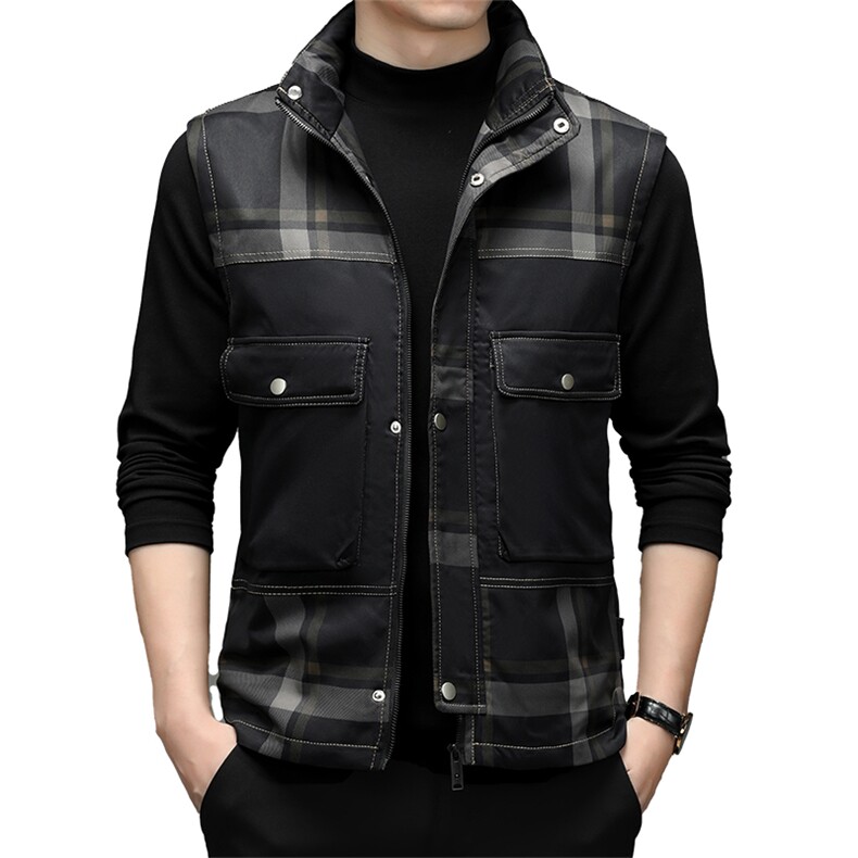 冬季羽绒马甲男潮流保暖休闲棉衣外套立领宽松棉服ZS22099-P185,男装背心/马甲,电商B212（原钱塘6029）