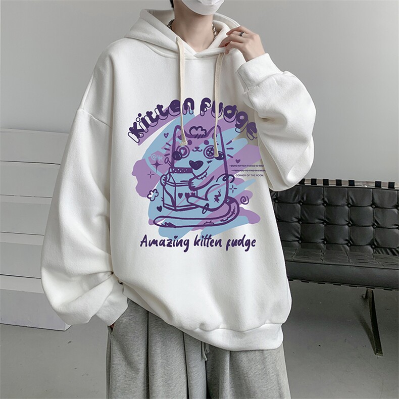 连帽卫衣男大码运动服帽衫外套WY2317-P35加绒款-P40,男装卫衣,电商A040