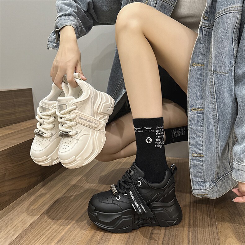 x3070-p175厚底老爹鞋女潮2023秋季新款运动休闲鞋内增高女鞋,女鞋休闲鞋,星座1407-3