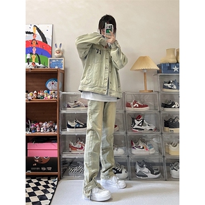 B221 美式ins高街小众加绒牛仔裤 LK22042-P60控78 加绒P75控98图片