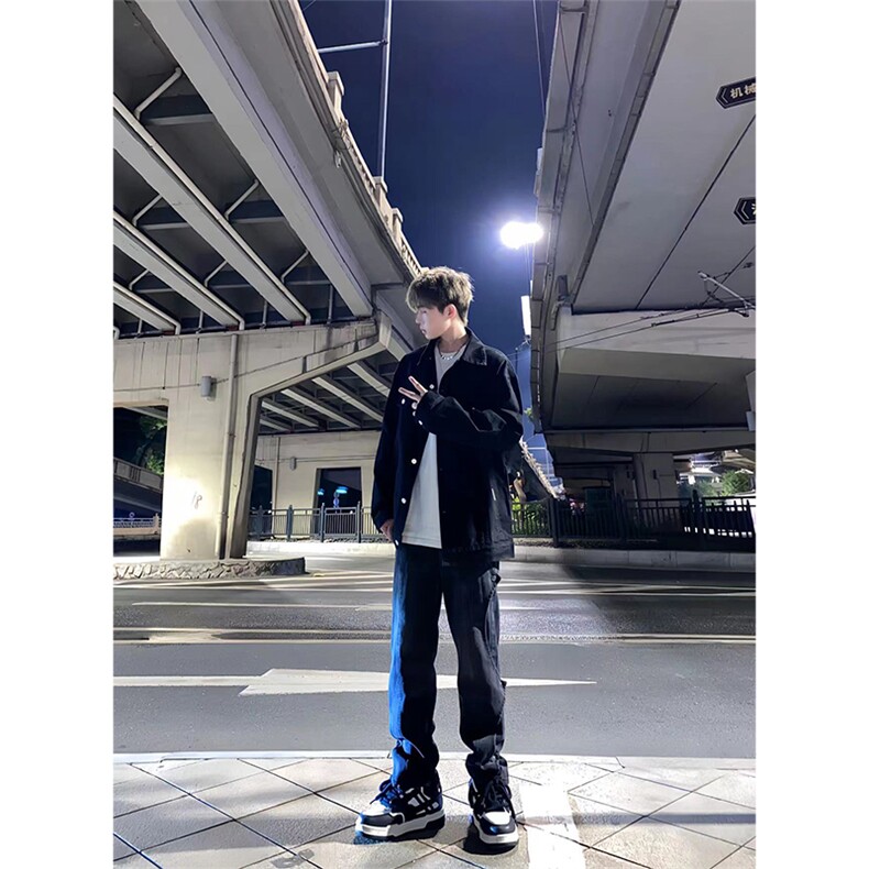 拿图不拿货cleanfit牛仔裤设计感微喇叭裤子KZA22-P63,男装牛仔裤,星座1007（原301D）