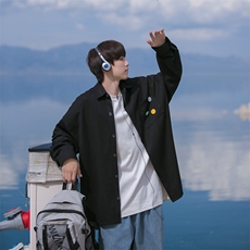 B225-C6038-P53-X68-聚酯纤维-华夫格衬衫，男装衬衫，电商B225