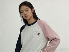 2025年秋季时尚百搭通勤简约休闲猫和老鼠拼色卫衣，女装卫衣/绒衫，湘姗