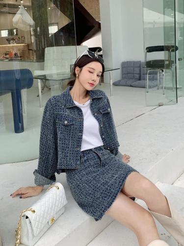9921秋装小香风牛仔套装,女装职业装,锋味