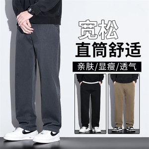 秋冬季新款男士休闲百搭休闲裤秋季厚款青年显瘦显高宽松裤Y8108