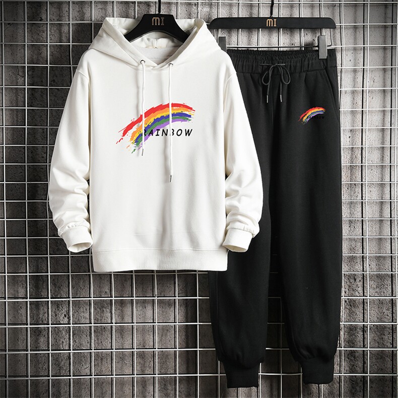 TL8064-P80连帽卫衣套装男运动套装两件套长袖运动服网格挂拍,男装休闲套装,电商A040A