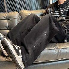 运动休闲长裤秋冬季新款加厚阔腿直筒男装XK318-P45，男装休闲裤，星座208-5