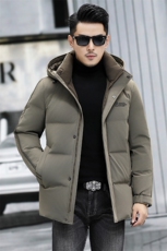 B8912钱塘2020-3新款时尚翻领冬季厚款简约中年男士羽绒服P285，男装羽绒服，钱塘207-3