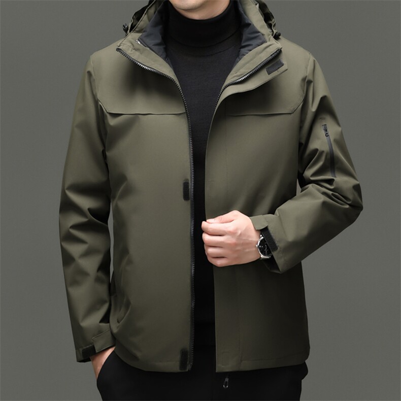 JK5264新款主推三合一冲锋衣实体商超高品质款同款羽绒内胆5265,男装夹克,钱塘207-1