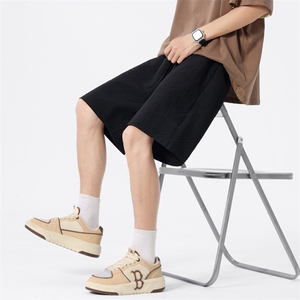 光板二开夏季泡泡纱男士短裤休闲直筒大码沙滩A266-GBXG118-P15图片