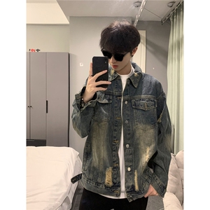 春秋痞帅外套男高街潮牌港风日系潮流宽松夹克JGW6605-P60图片
