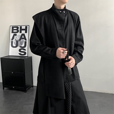 2025秋装新款山本风格麂皮绒卫衣打底衫个性款潮流WY851-P50，男装T恤，电商A057