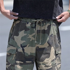 迷彩工装短裤男女韩版潮流高街帅宽松2025夏季ins五分裤K6382-P51，男装牛仔裤，星座412-3