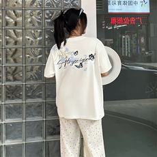 万针全刺绣解构设计260克重磅双纱纯棉高品质美式高街短袖T恤特35，男装T恤，电商A486