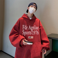 新款得物抖音直播高品质麂皮绒宽松男连帽卫衣外套W7001P55控79，男装卫衣，电商C408(原B339-1)