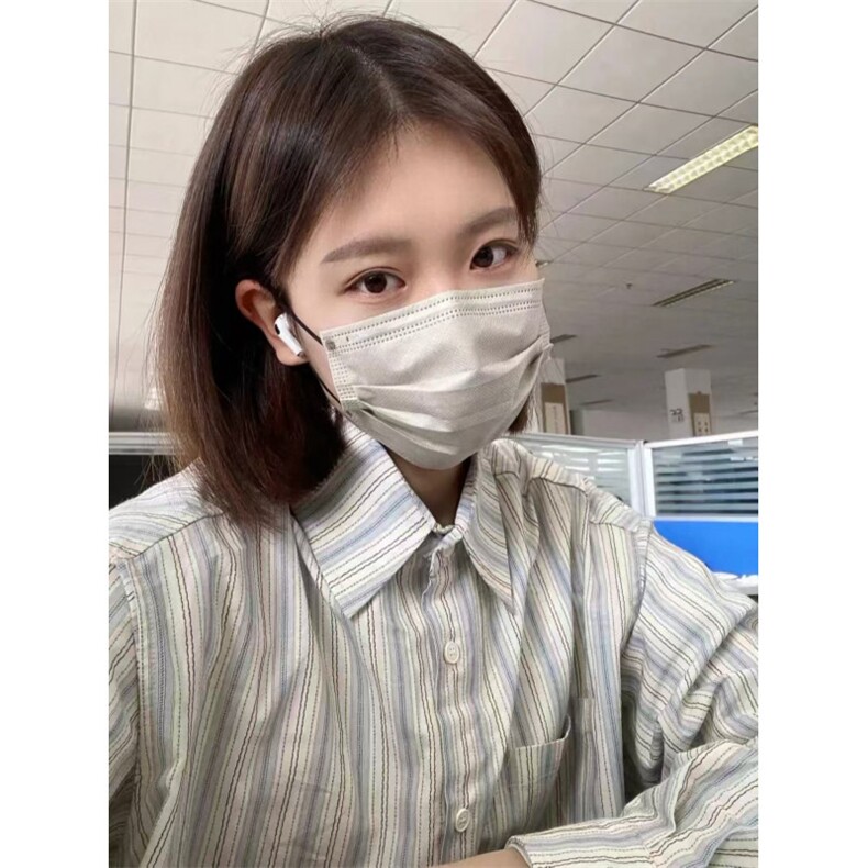衬衫女复古美式秋季设计感小众长袖上衣春秋韩版宽松衬衣外套,男装衬衫,星座506A