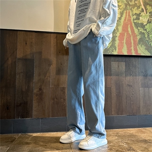 K1220-p30-控59 oversize cleanfit黄泥牛仔裤直筒裤老爹裤长裤图片