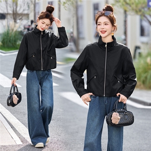 BAO皮衣外套女2026新款今年流行洋气减龄春季显高显瘦短款小个子图片