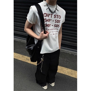美式复古夏季索罗娜凉感短袖T恤男女休闲圆领半袖潮 TY09图片