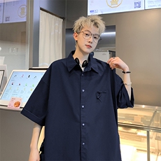 B225-仔仔图-C6090--P58--X75--全棉--纯色侧口袋POLO短袖T恤，男装T恤，电商B225