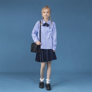 中性C316CS671P58秋装长袖衬衫泰式校服情侣装制服班服学院少年，男装衬衫，电商C316